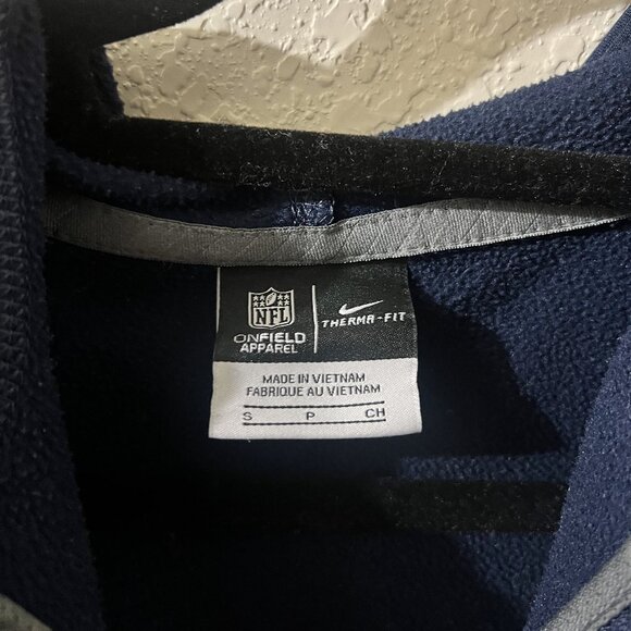 EUC Nike Los Angeles Rams On Field Zip-Up Thermal-Fit Jacket Apparel Navy Blue S - Picture 5 of 5
